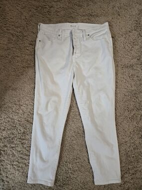 Madewell White High-Rise Skinny Cropped Jeans Petite Size 3